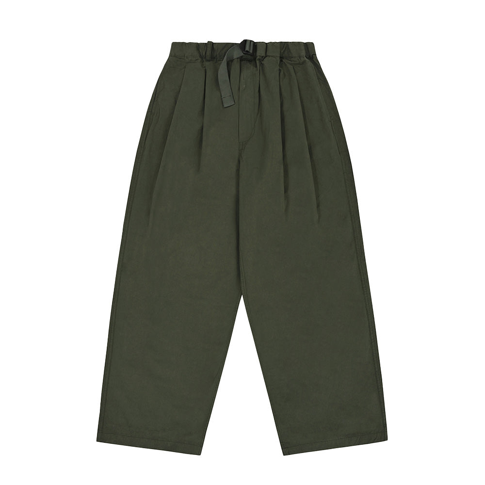【2plan】Fron Two-Tuck Wide Slacks LURAKU】two tuck wide straight slacks / 2タックワイド