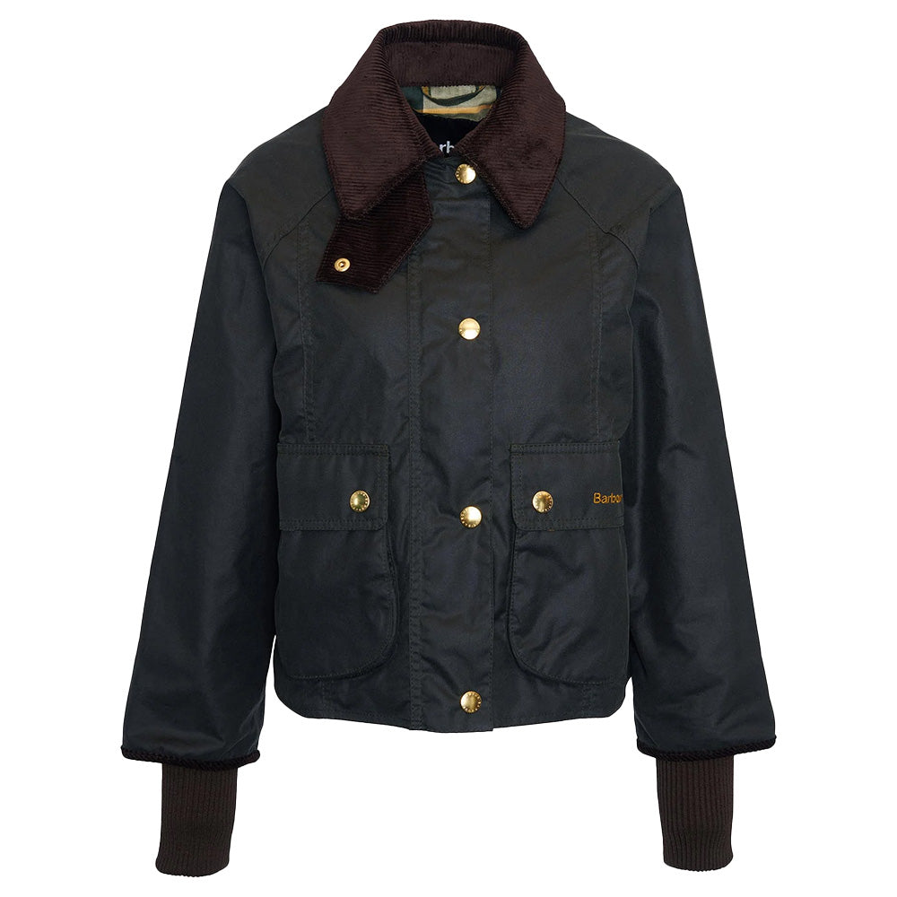Barbour Cropped Beadnell Wax Woman