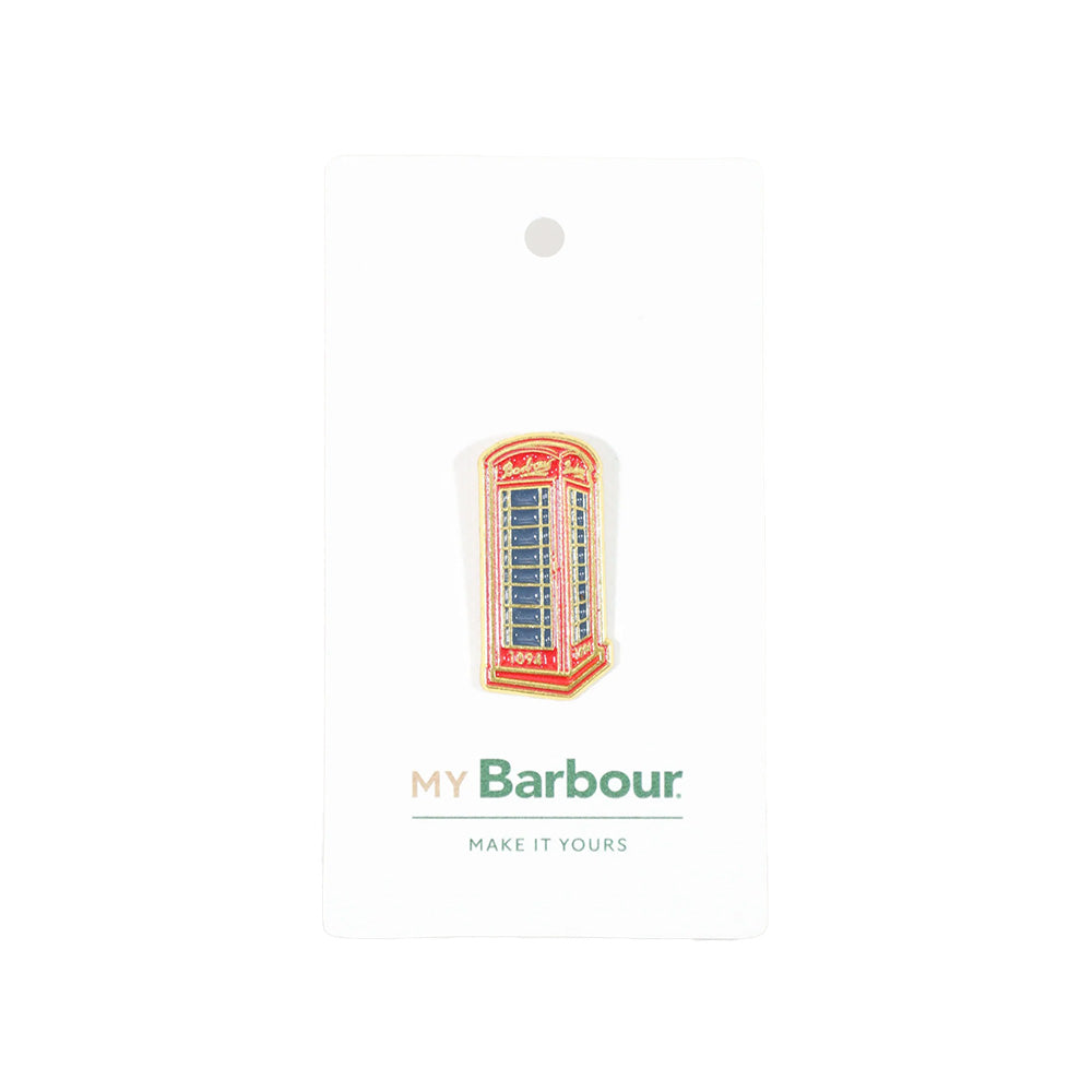 Barbour Phone Box Pin Badge