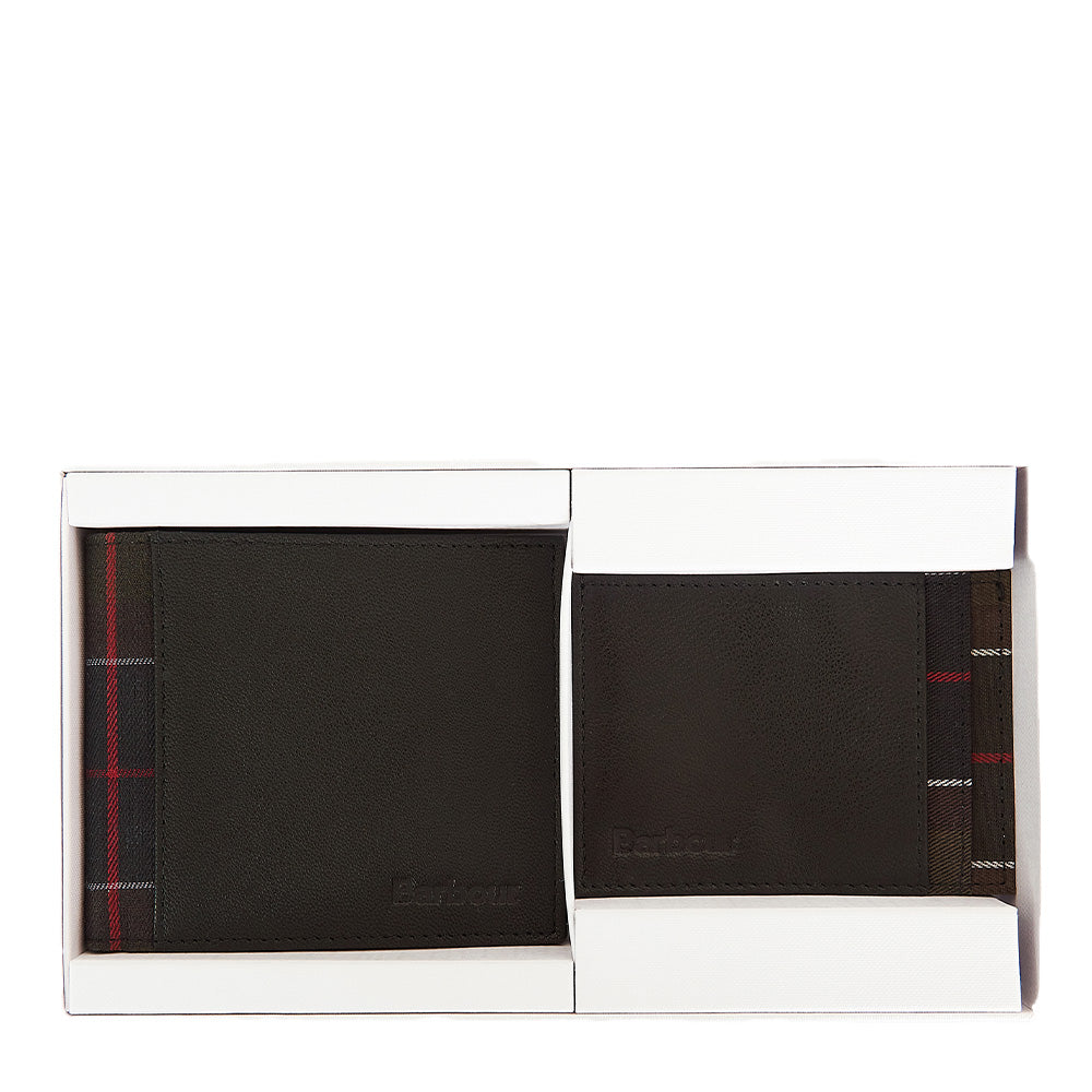 Barbour Wallet & Card Holder Gift Set