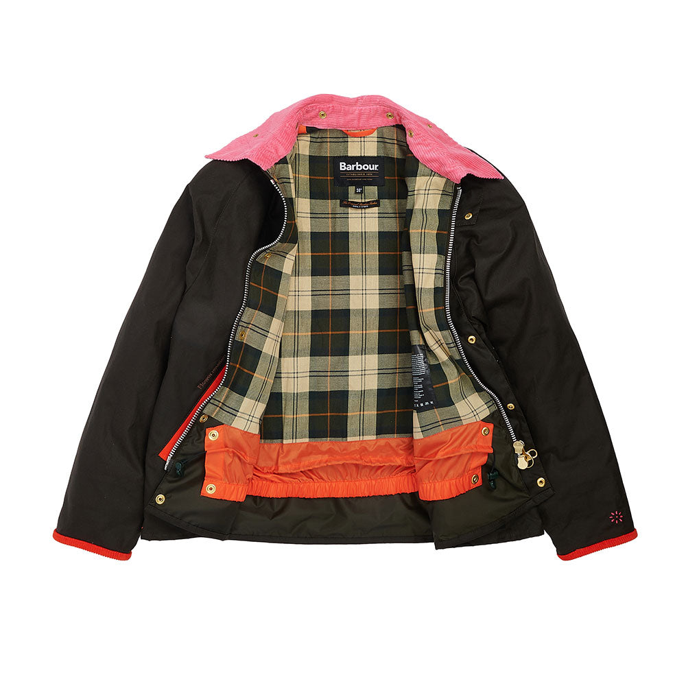 Barbour X Flower Mountain Transport Wax Jacket