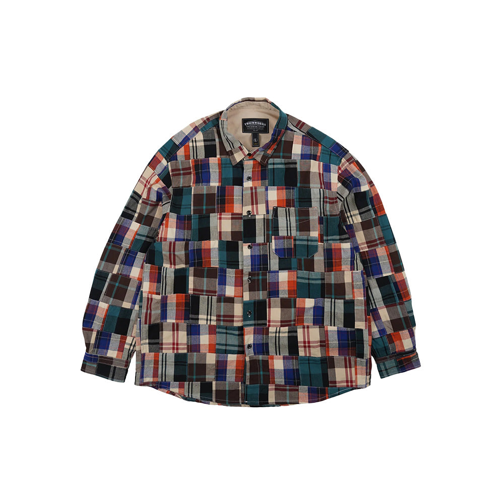 Frizmworks Madras Patchwork Relaxed Shirt