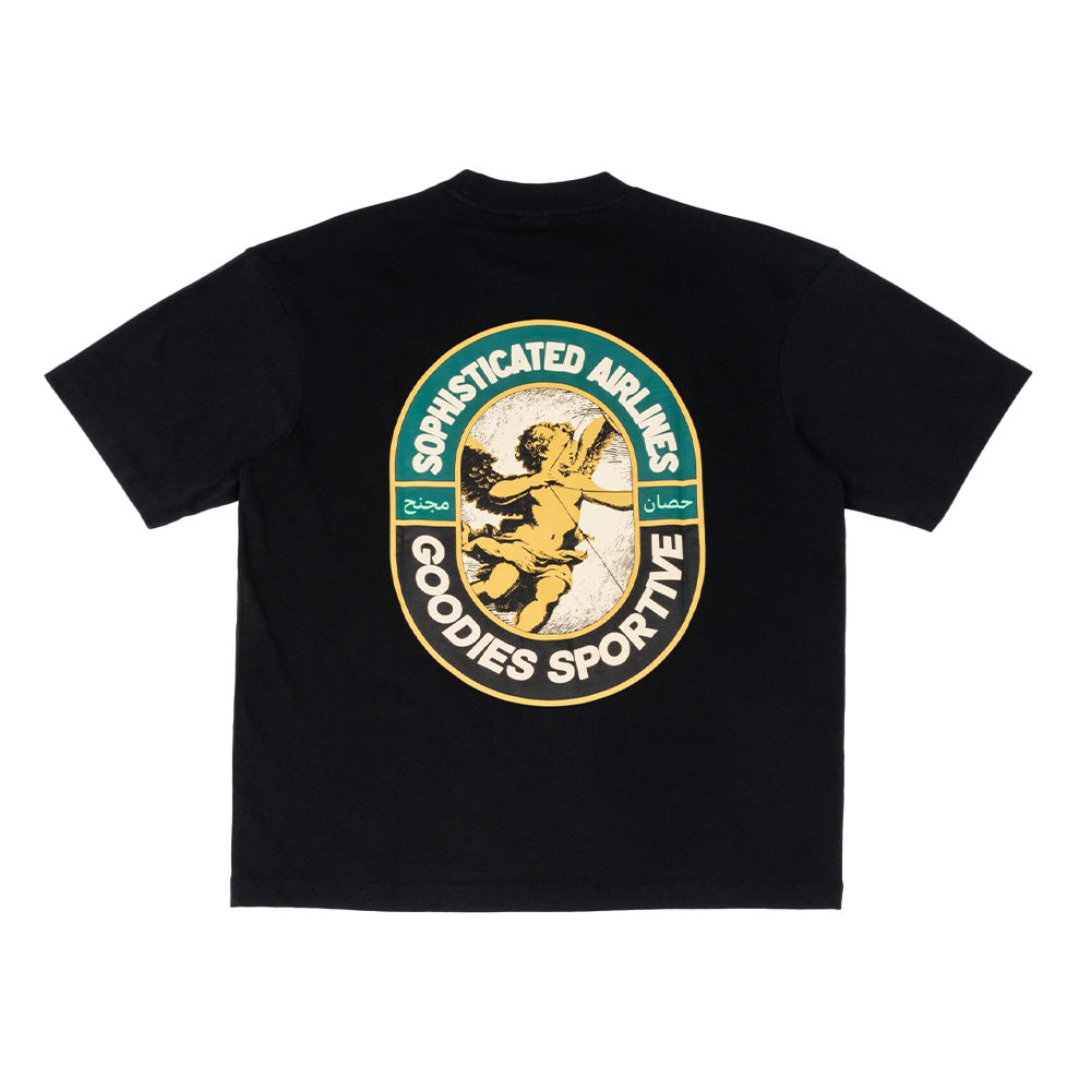Goodies Sportive Sophisticated Airlines Black Tee