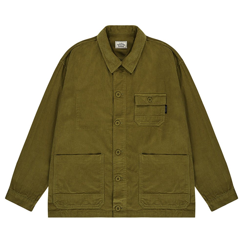 Kappy Design Corduroy Work Shirt Jacket