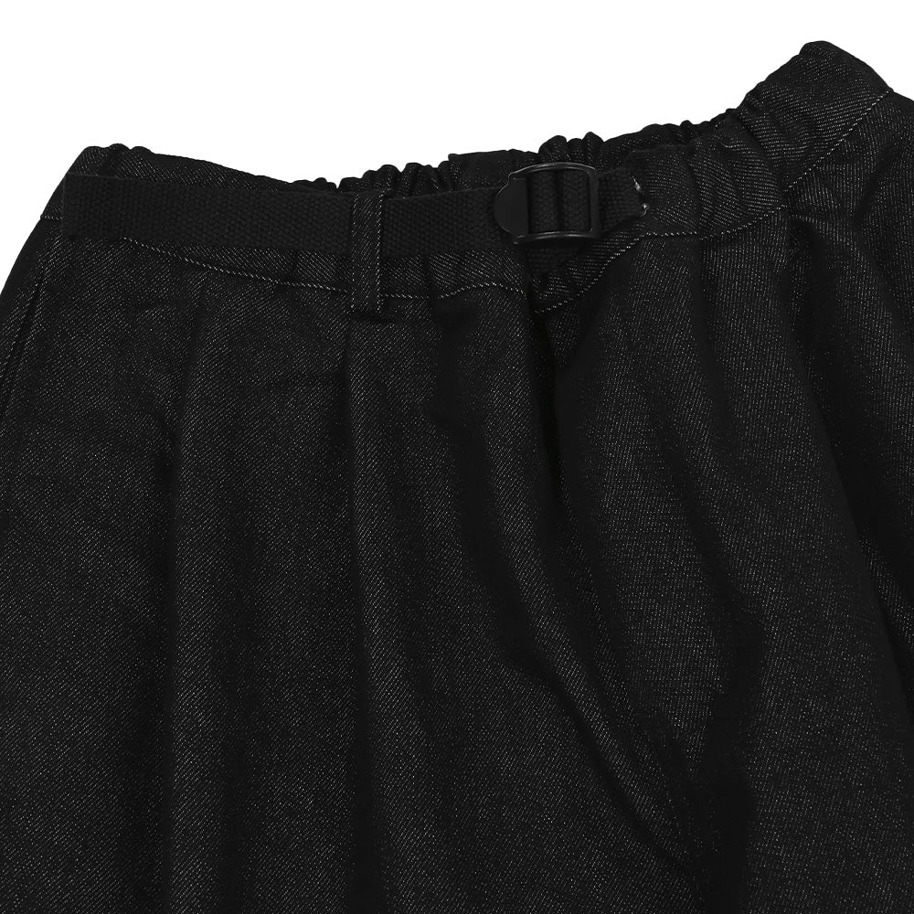 Kappy Design Two Tuck Wide Denim Pants