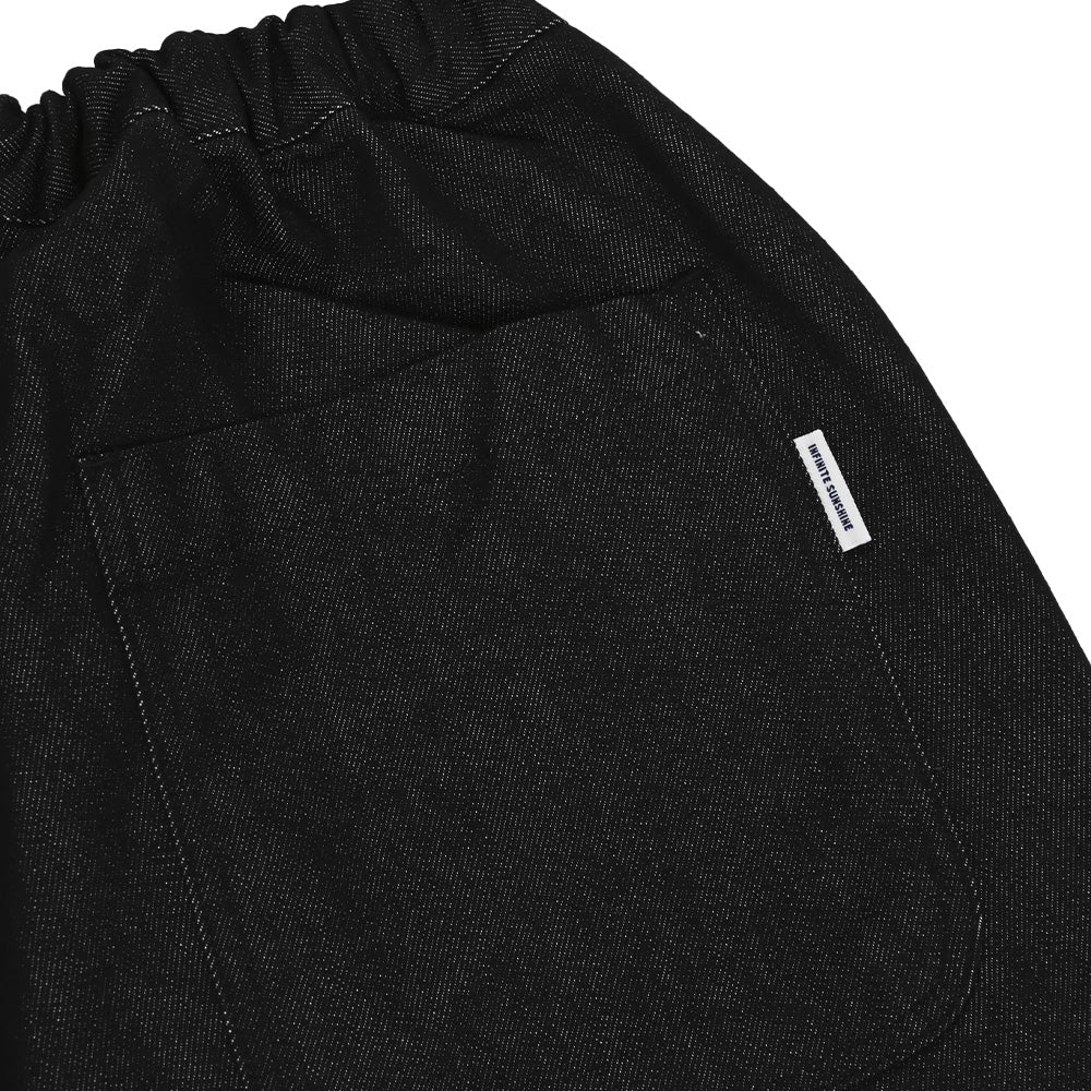 Kappy Design Two Tuck Wide Denim Pants