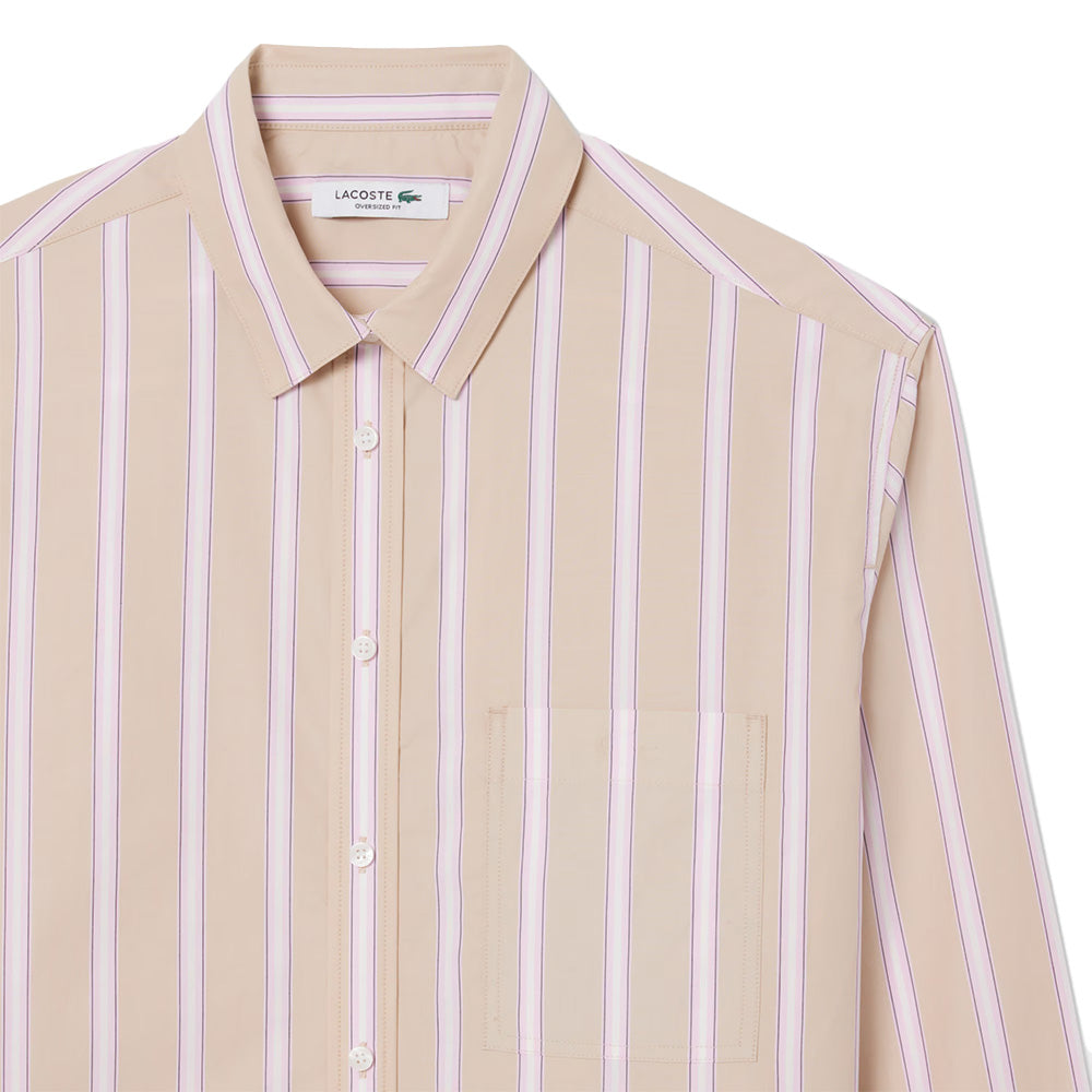 Lacoste Chambray Stripe Shirt Woman