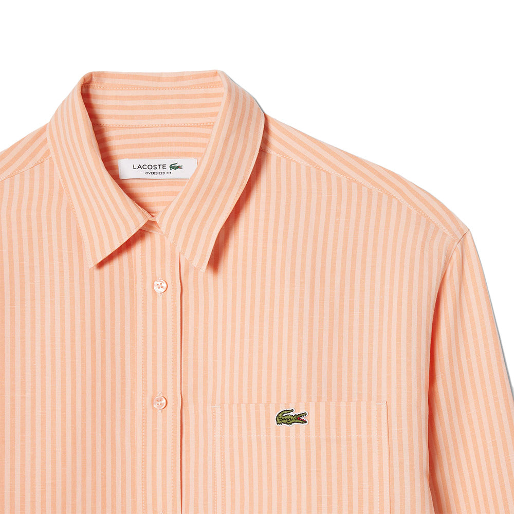 Lacoste Linen Stripe Shirt Woman