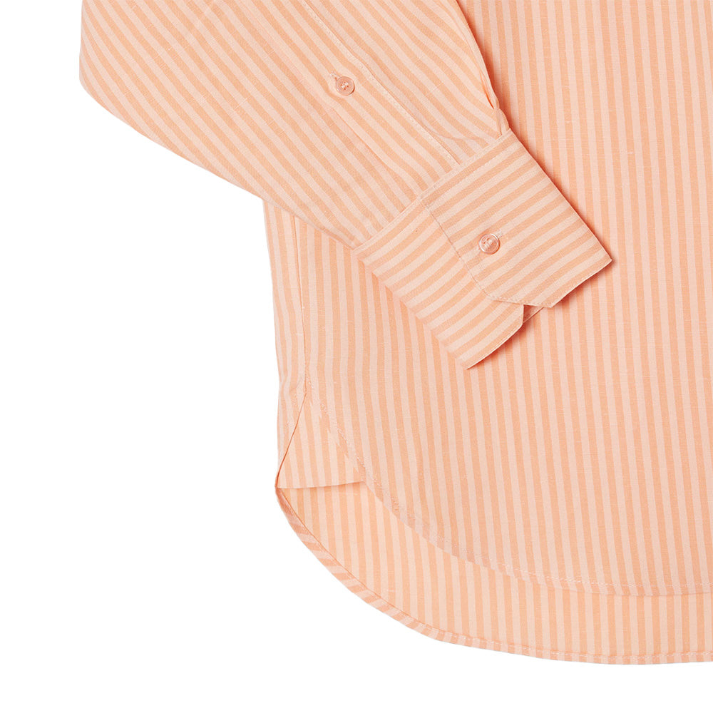 Lacoste Linen Stripe Shirt Woman