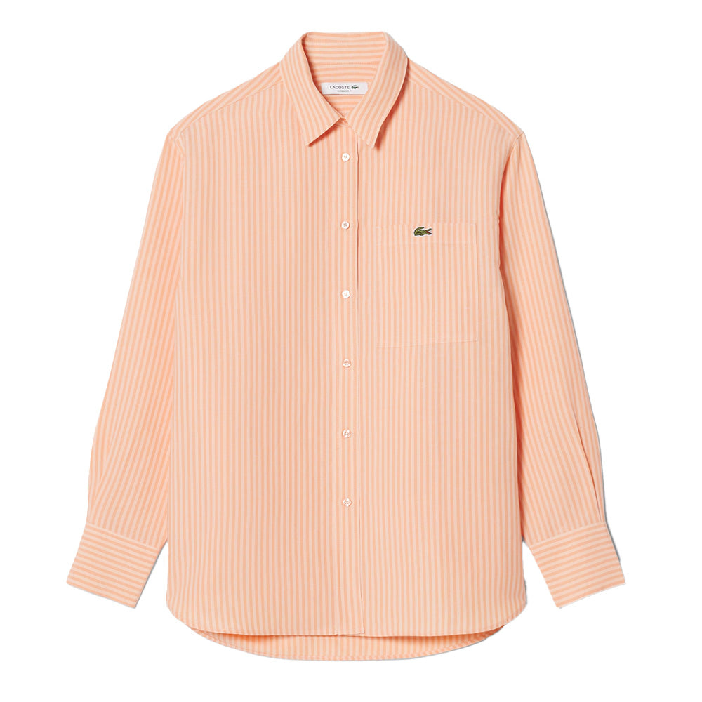 Lacoste Linen Stripe Shirt Woman