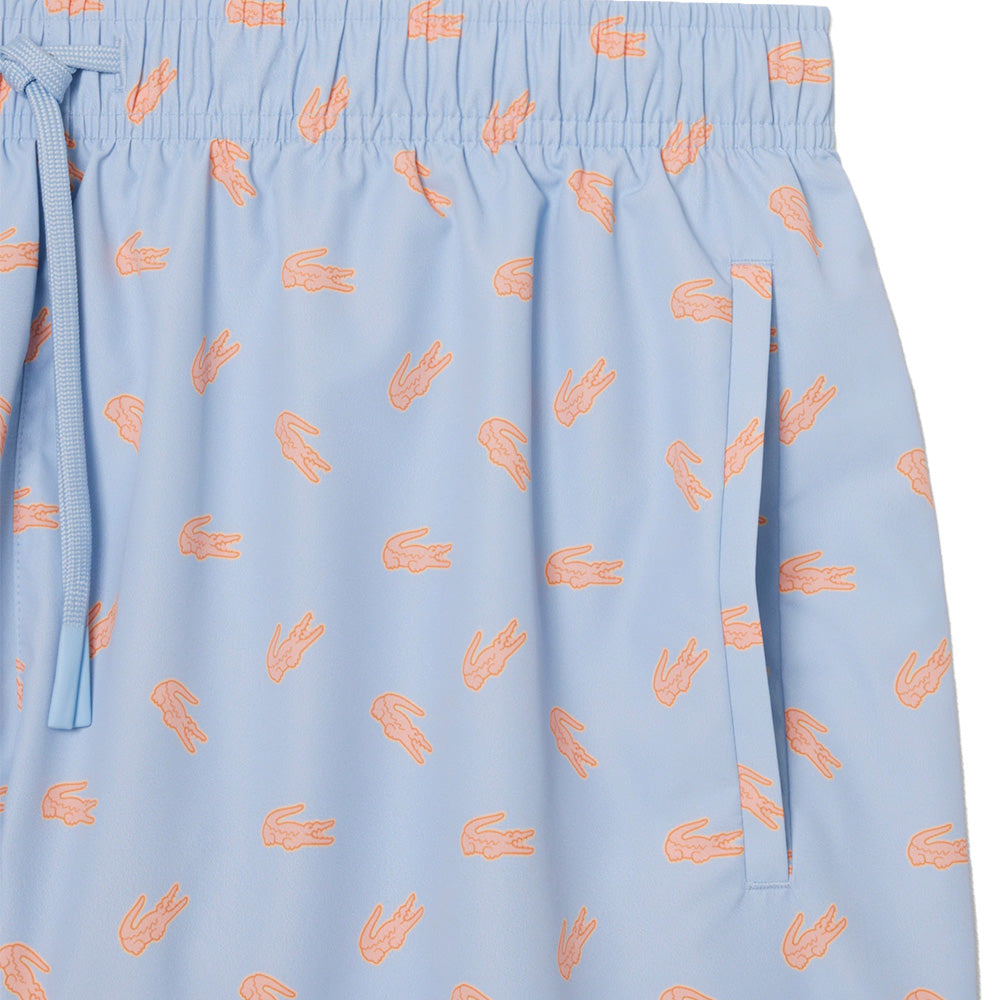 Lacoste Printed Swim Trunks