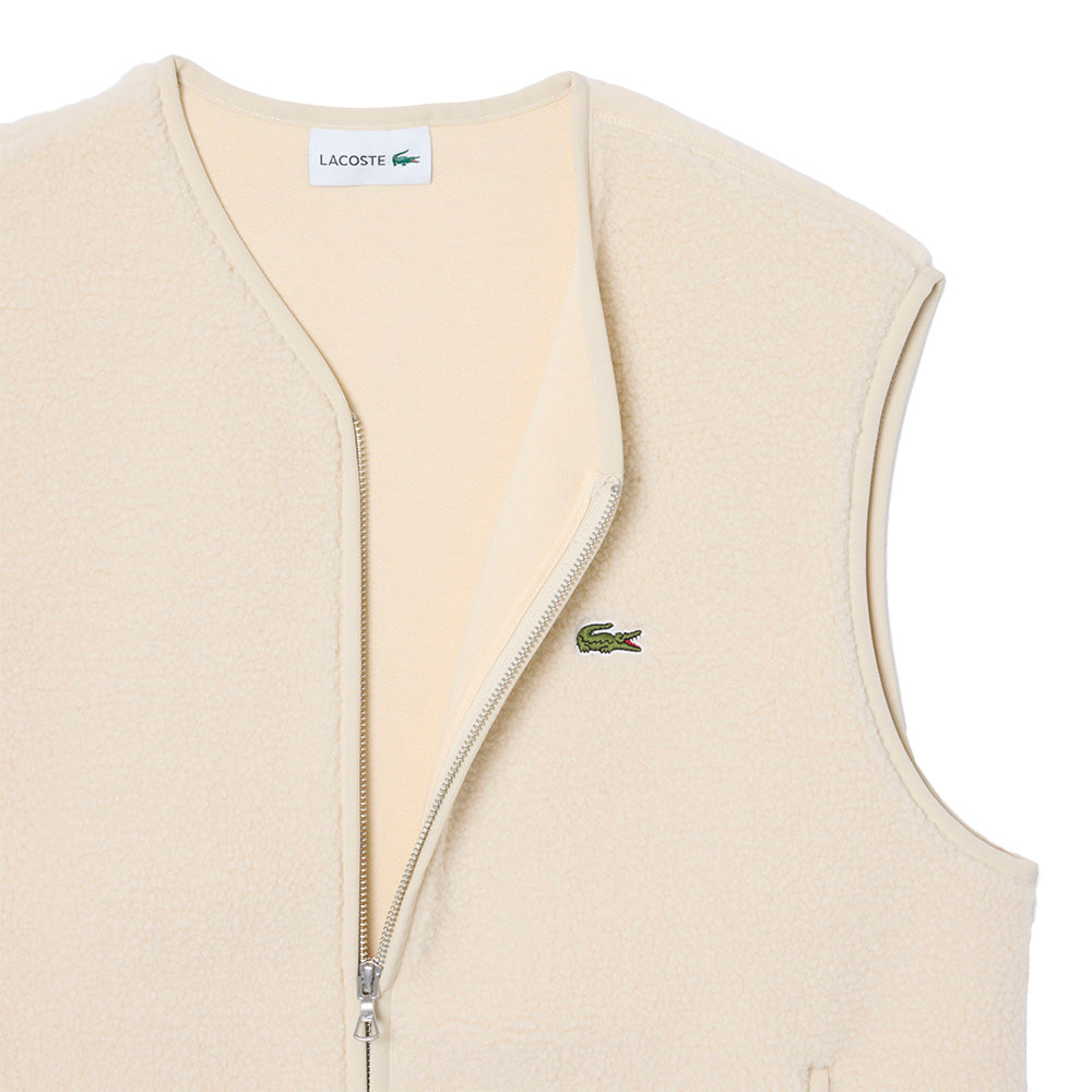 Lacoste Zipped Sherpa Vest