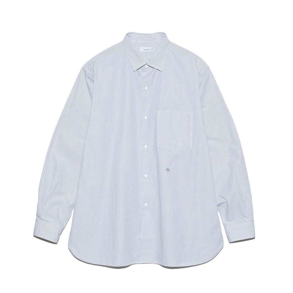 Nanamica Regular Collar Stripe Wind Shirt