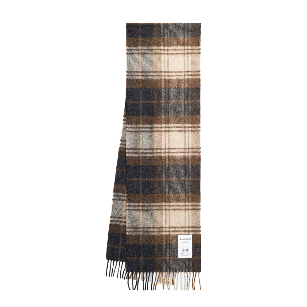 Norse Projects Moon Lambswool Checked Scarf