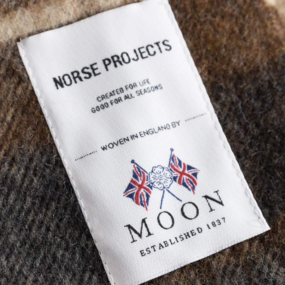 Norse Projects Moon Lambswool Checked Scarf