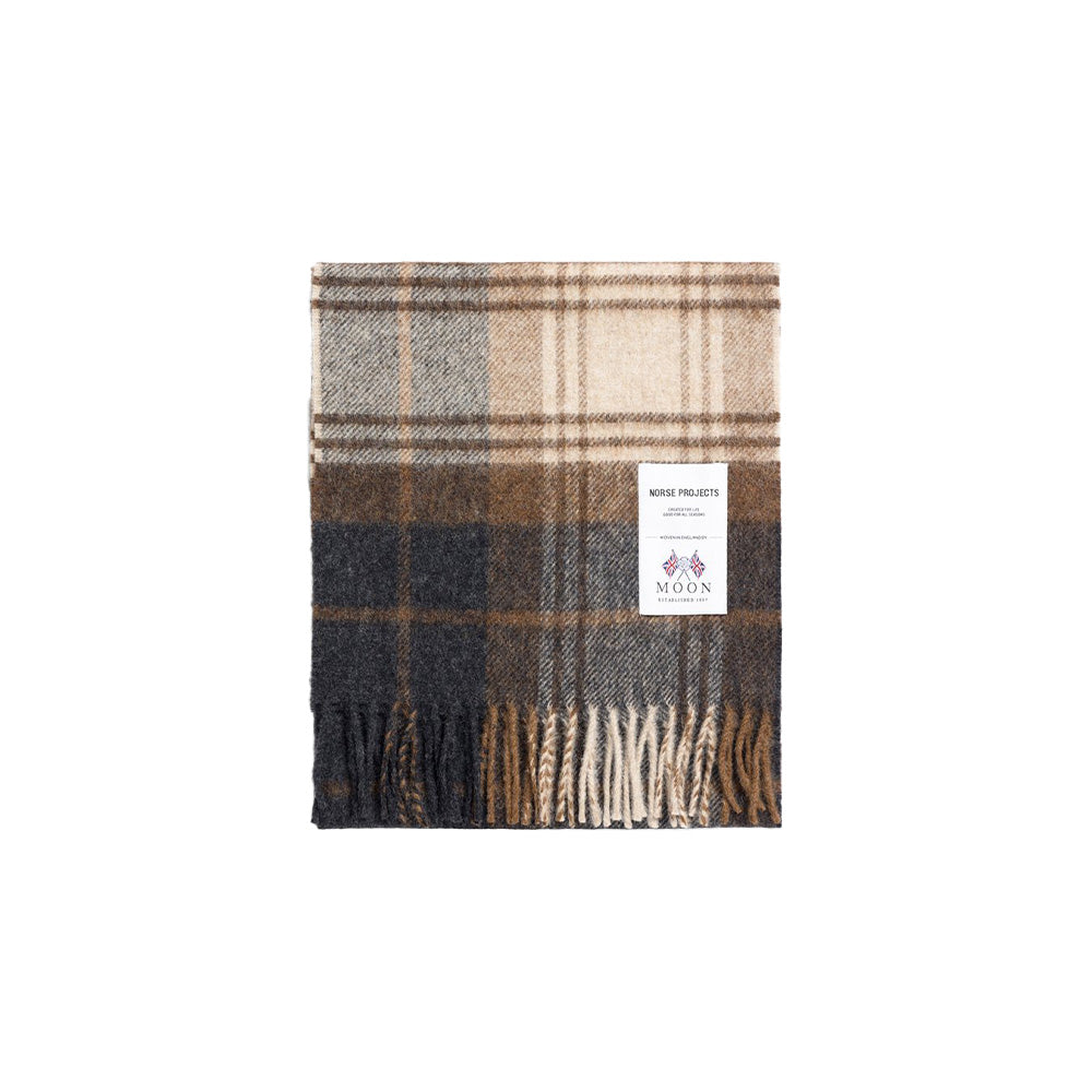 Norse Projects Moon Lambswool Checked Scarf