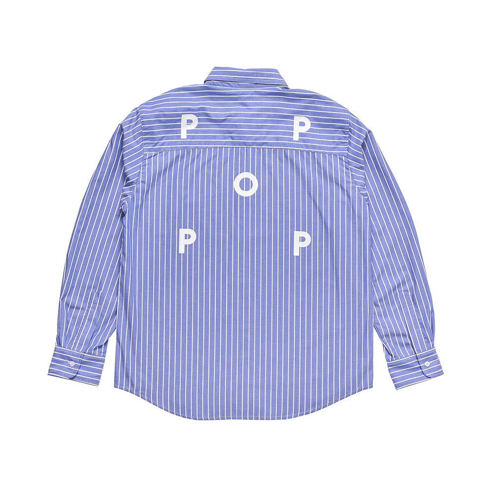 Pop Trading Company Logo Striped Shirt