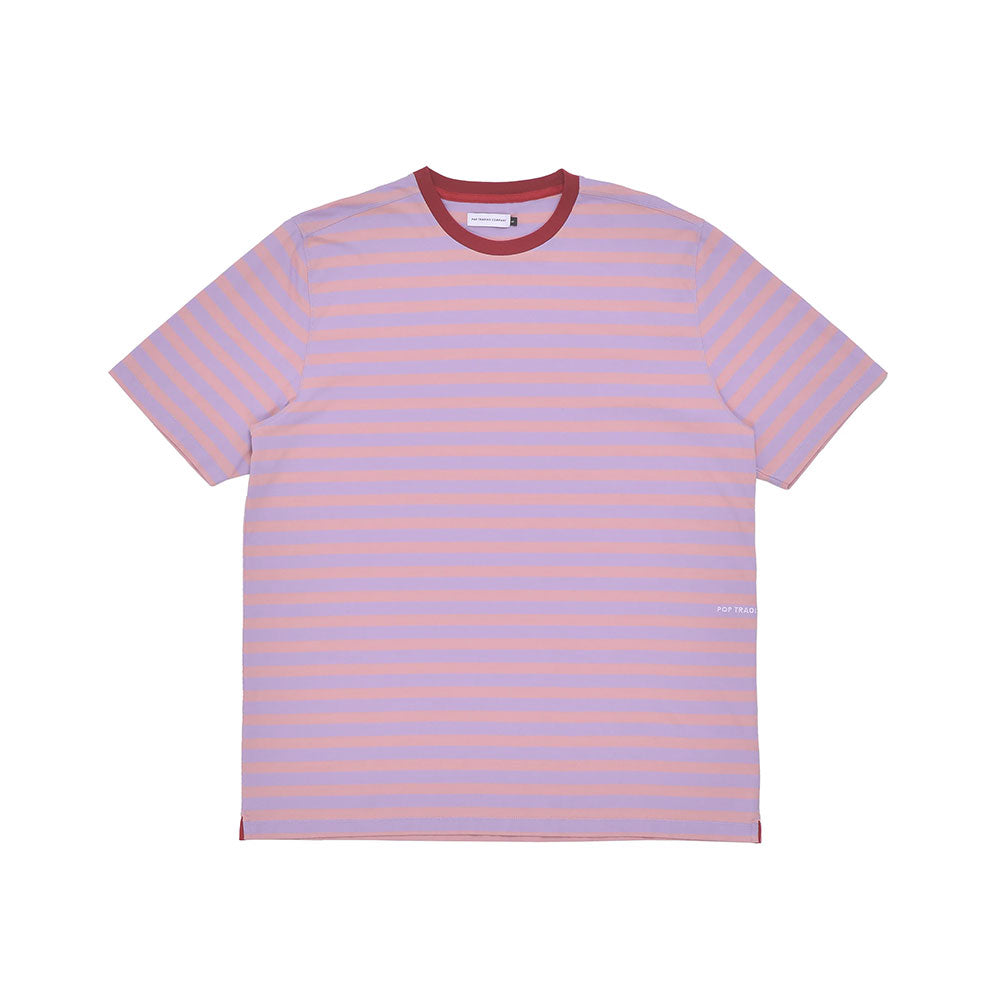 Pop Trading Company Striped Logo T-Shirt