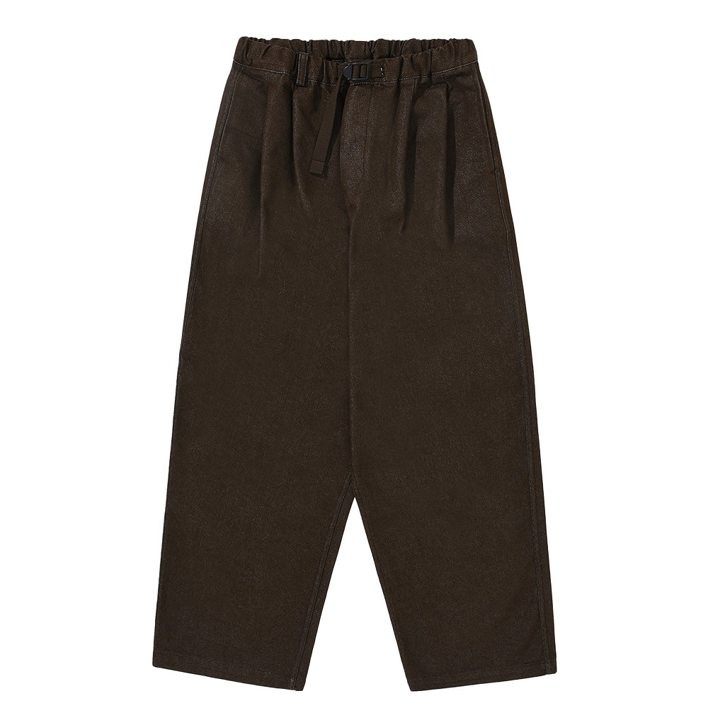 Kappy Design Two Tuck Wide Denim Pants