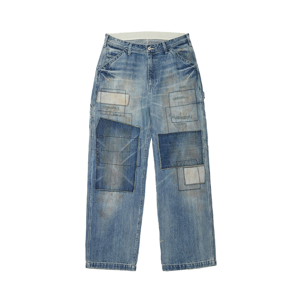 Universal Overall Patch Denim Pants